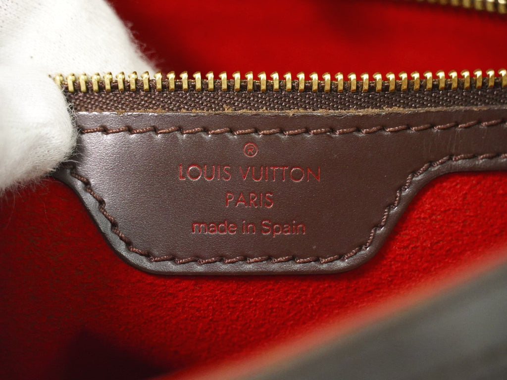 Louis Vuitton Hampstead Handbag Damier Brown Canvas Tote Bag