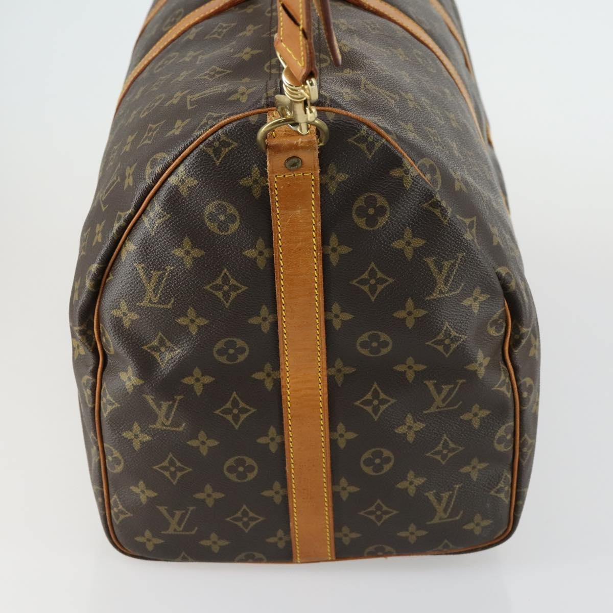 Louis Vuitton Keepall Bandouliere Bag Monogram Canvas Brown Canvas Travel Bag