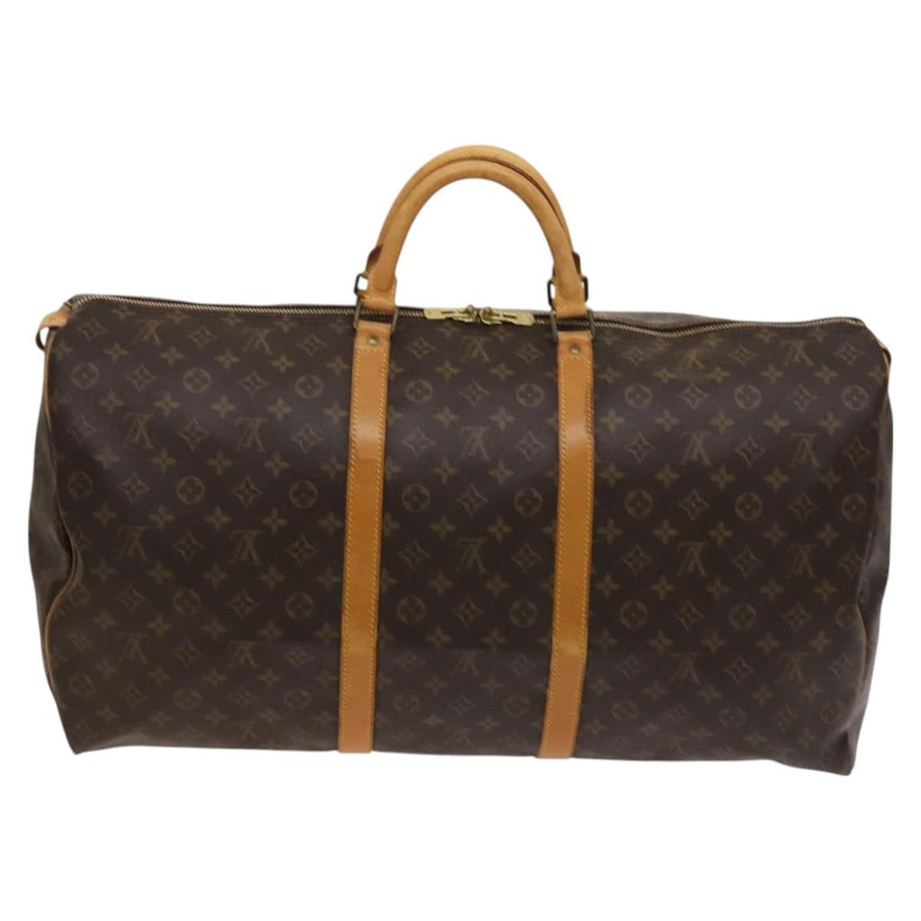 Louis Vuitton Keepall Bag Monogram Canvas Brown Canvas Travel Bag