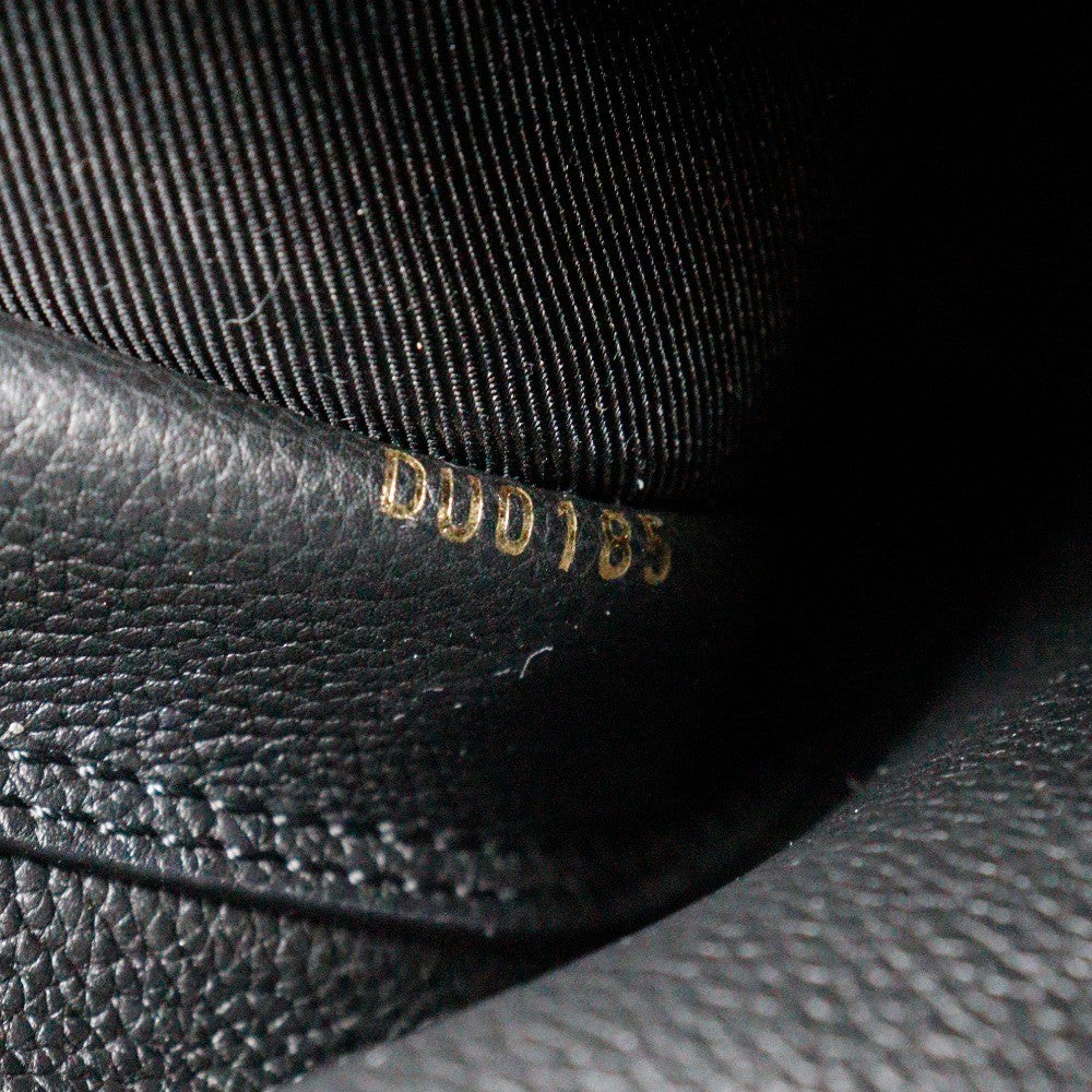Louis Vuitton Lockme Handbag Leather Black Leather Handbag