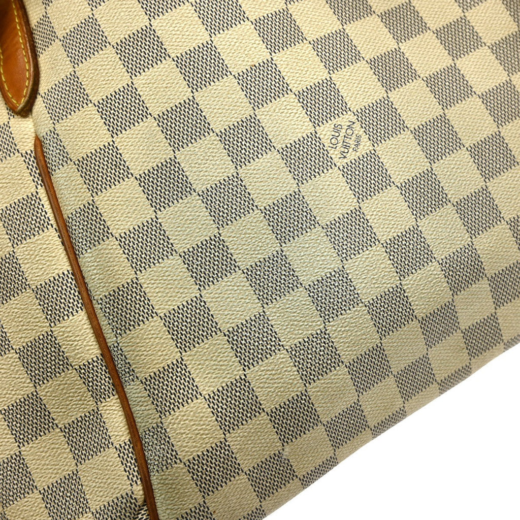 Louis Vuitton Totally Handbag Damier Azur White Canvas Tote Bag