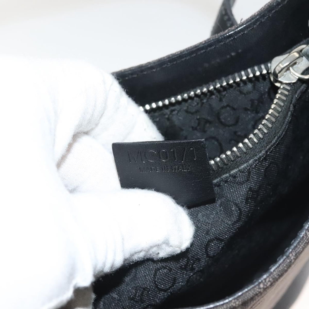 Celine C Macadam Handbag Canvas Black Canvas Handbag