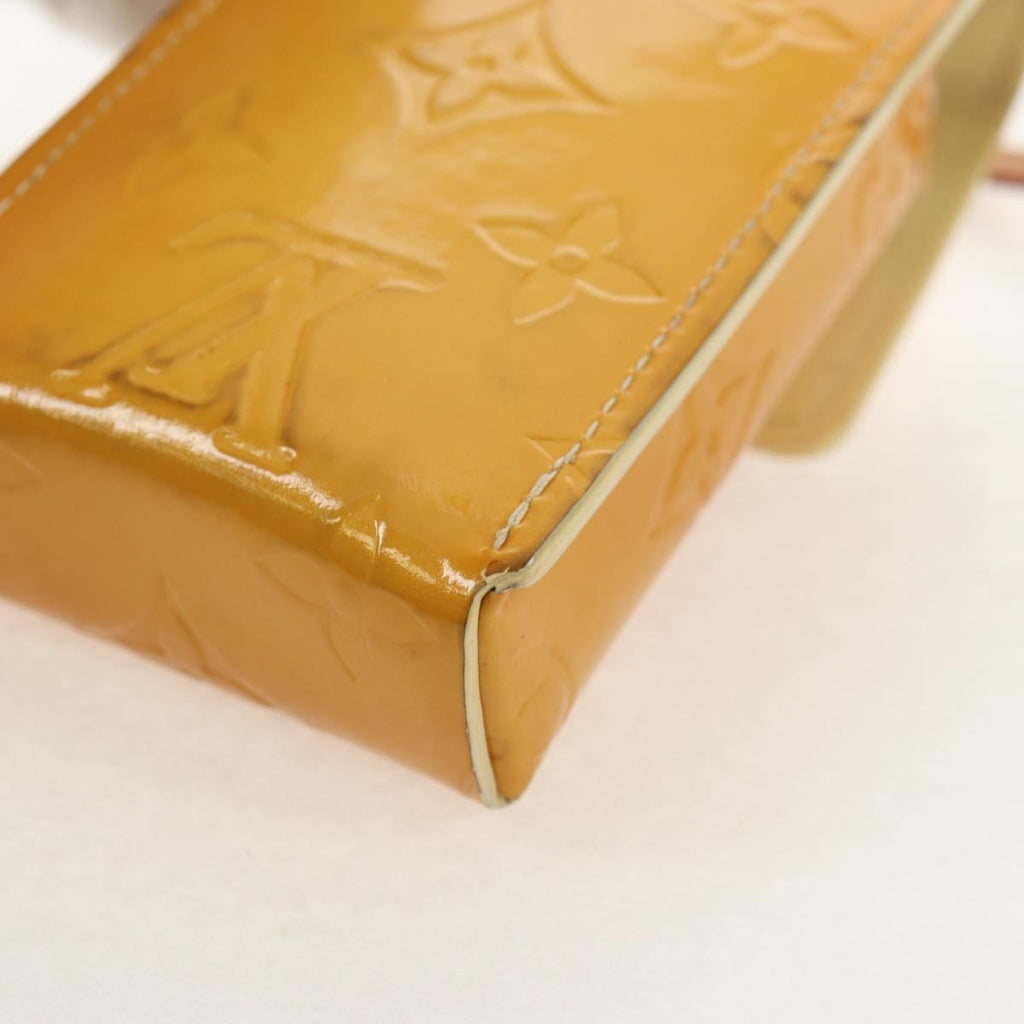 Louis Vuitton Walker Cigarette Case Holder Monogram Vernis Yellow Patent_Leather Clutche & Pouche Bag
