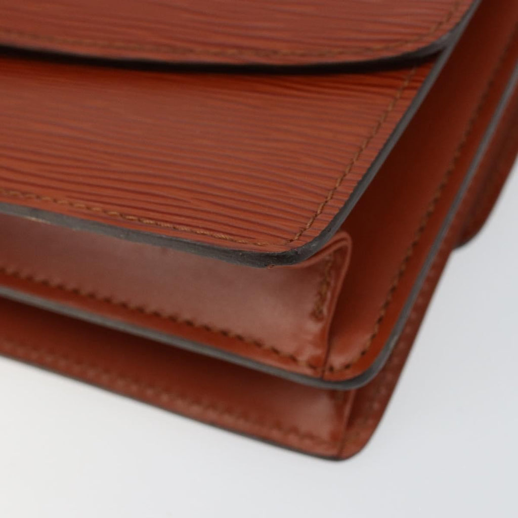 Louis Vuitton Grenelle Shoulder Bag Epi Leather Brown Leather Shoulder Bag