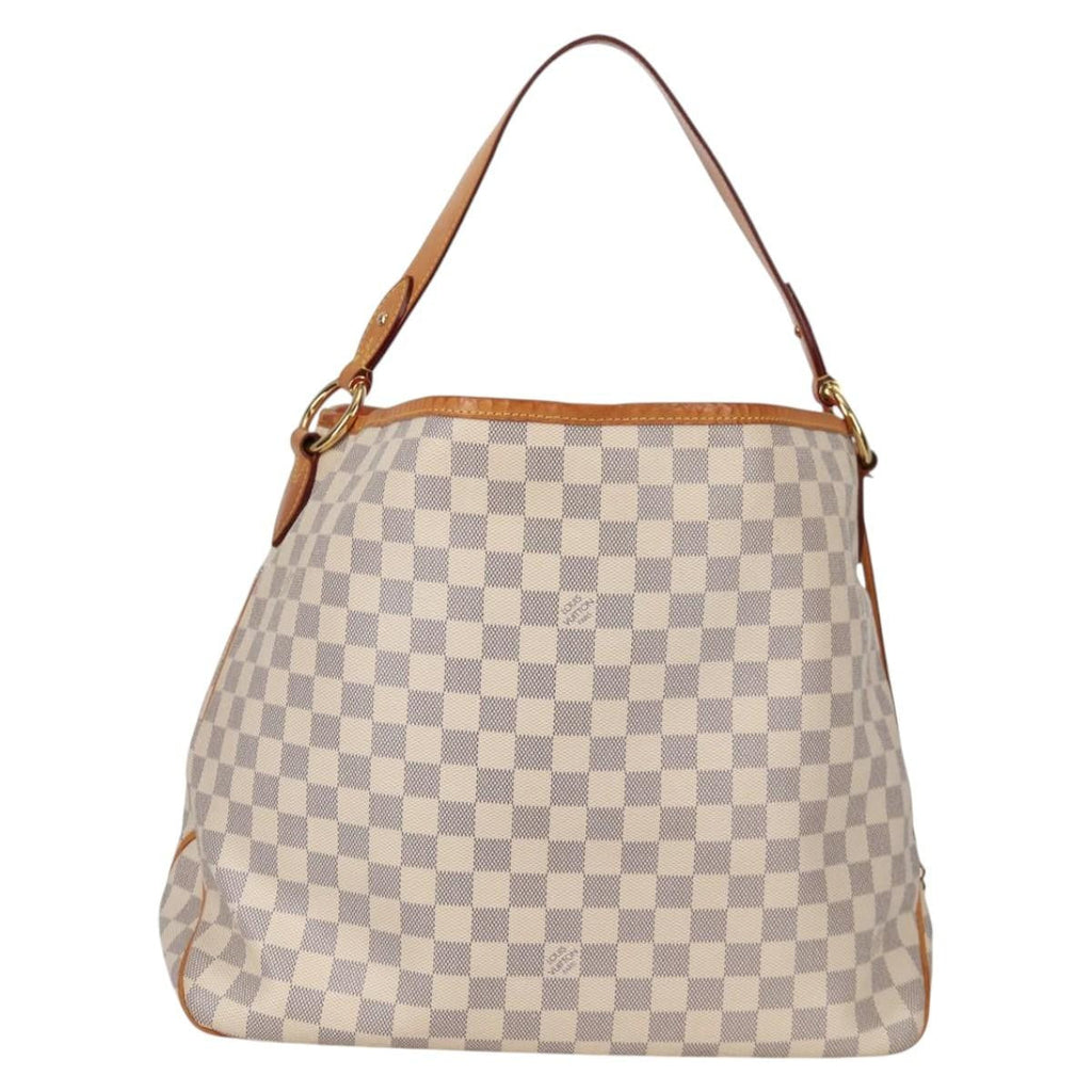 Louis Vuitton Delightful Nm Handbag Damier White Canvas Bag