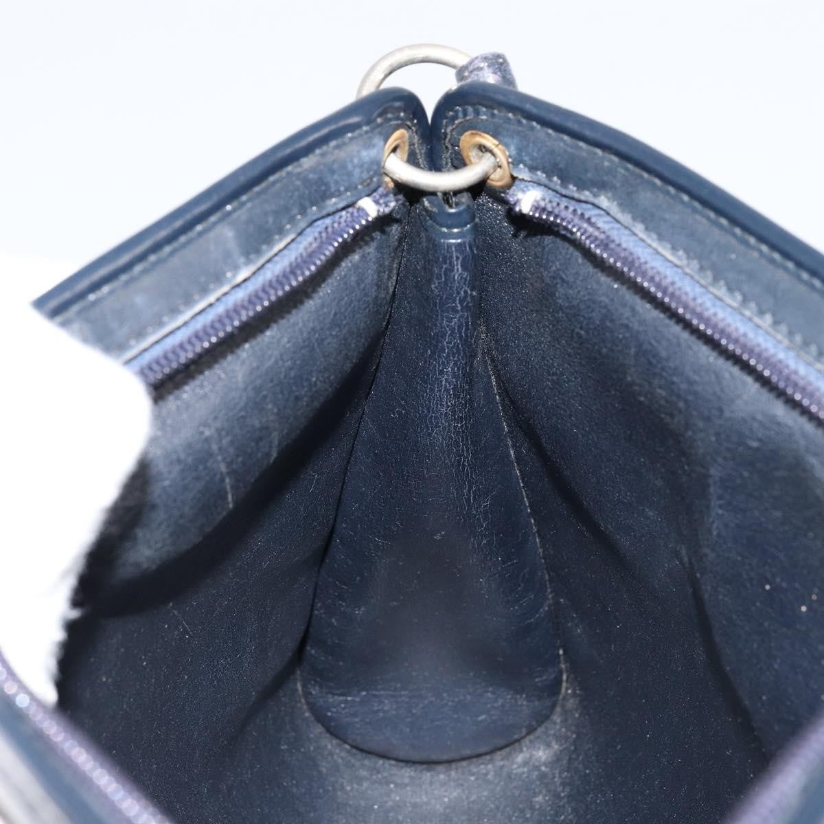 Christian Dior Vintage Trotter Shoulder Bag Canvas Navy Canvas Shoulder Bag Bag (Pre-Owned)