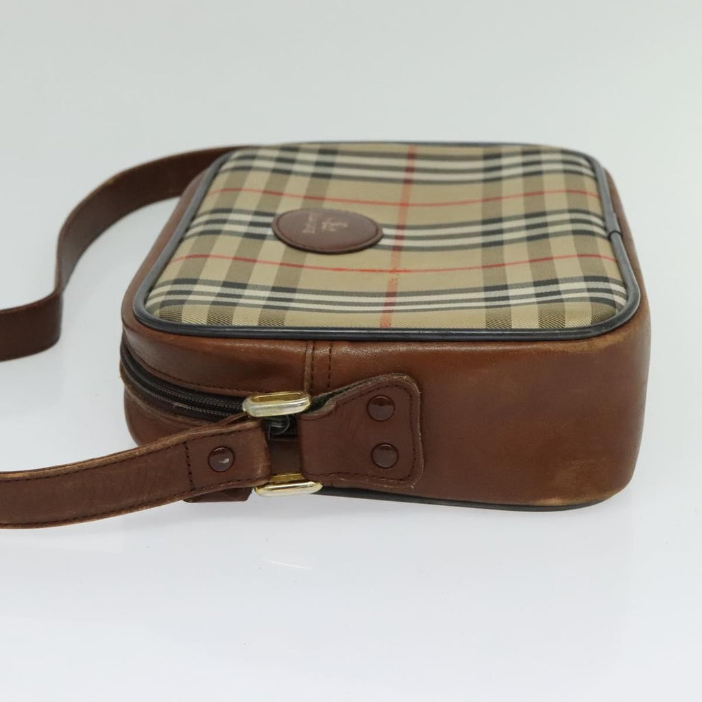Burberry Camera Bag Vintage Check Canvas Beige Canvas Shoulder Bag