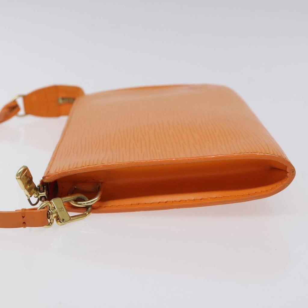 Louis Vuitton Pochette Accessoires Epi Leather Orange Leather Clutche & Pouche Bag