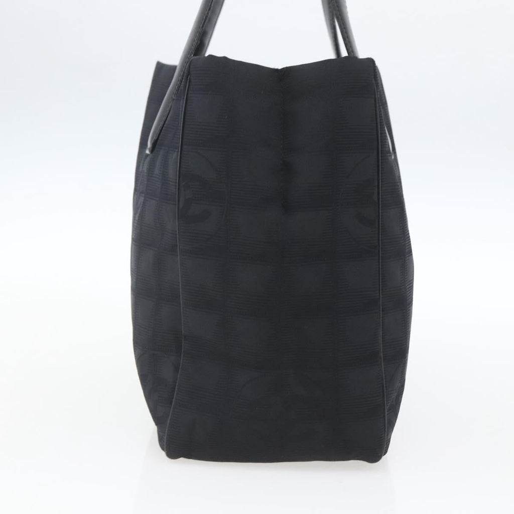 Chanel Travel Line Tote Nylon Black Nylon Tote Bag Bag