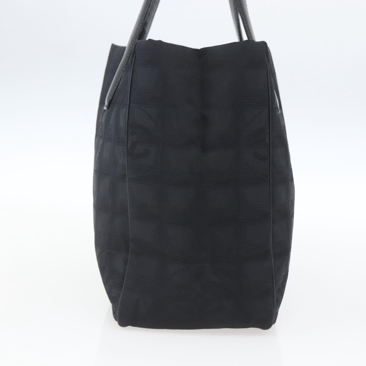 Chanel Travel Line Tote Nylon Black Nylon Tote Bag Bag