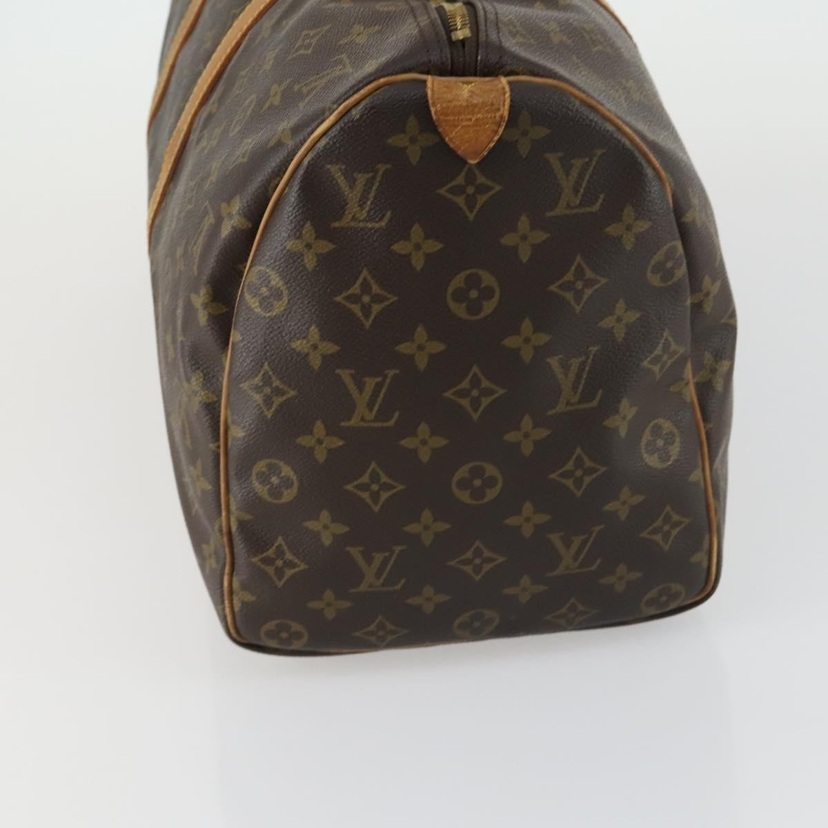 Louis Vuitton Keepall Bag Monogram Canvas Brown Canvas Travel Bag