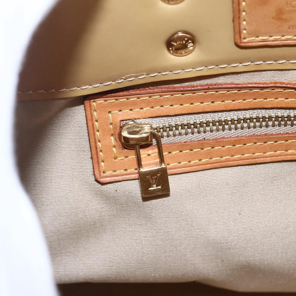 Louis Vuitton Reade Handbag Monogram Vernis Beige Patent_Leather Handbag