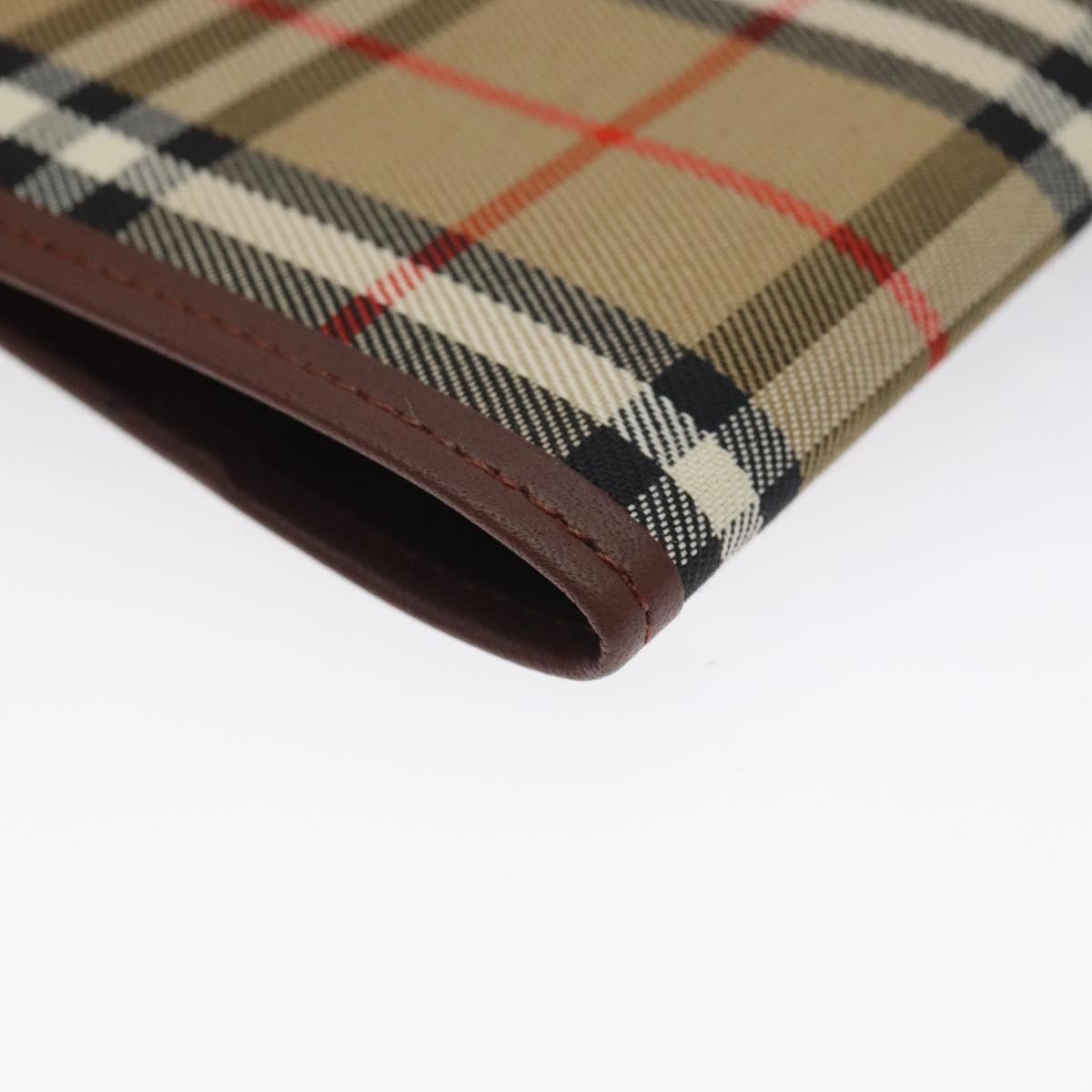 Burberry Nova Check Pochette Canvas Beige Canvas Clutche & Pouche Bag