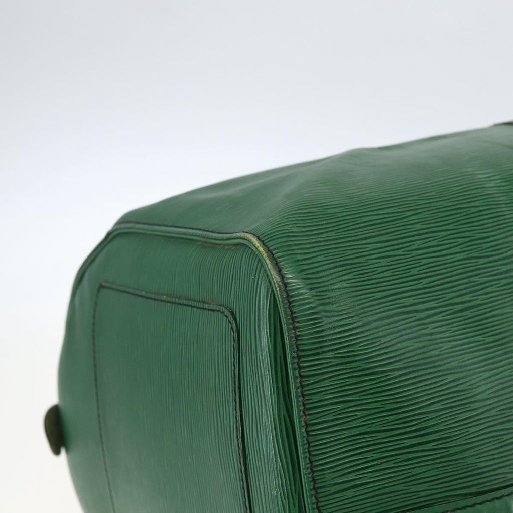 Louis Vuitton Keepall Bag Epi Leather Green Epi Leather Travel Bag