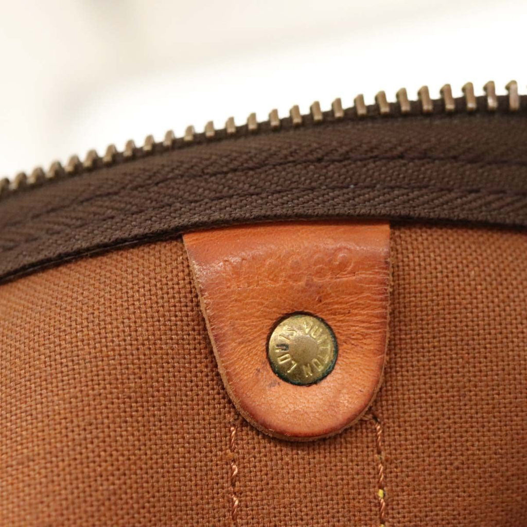 Louis Vuitton Keepall Bag Monogram Canvas Brown Canvas Travel Bag
