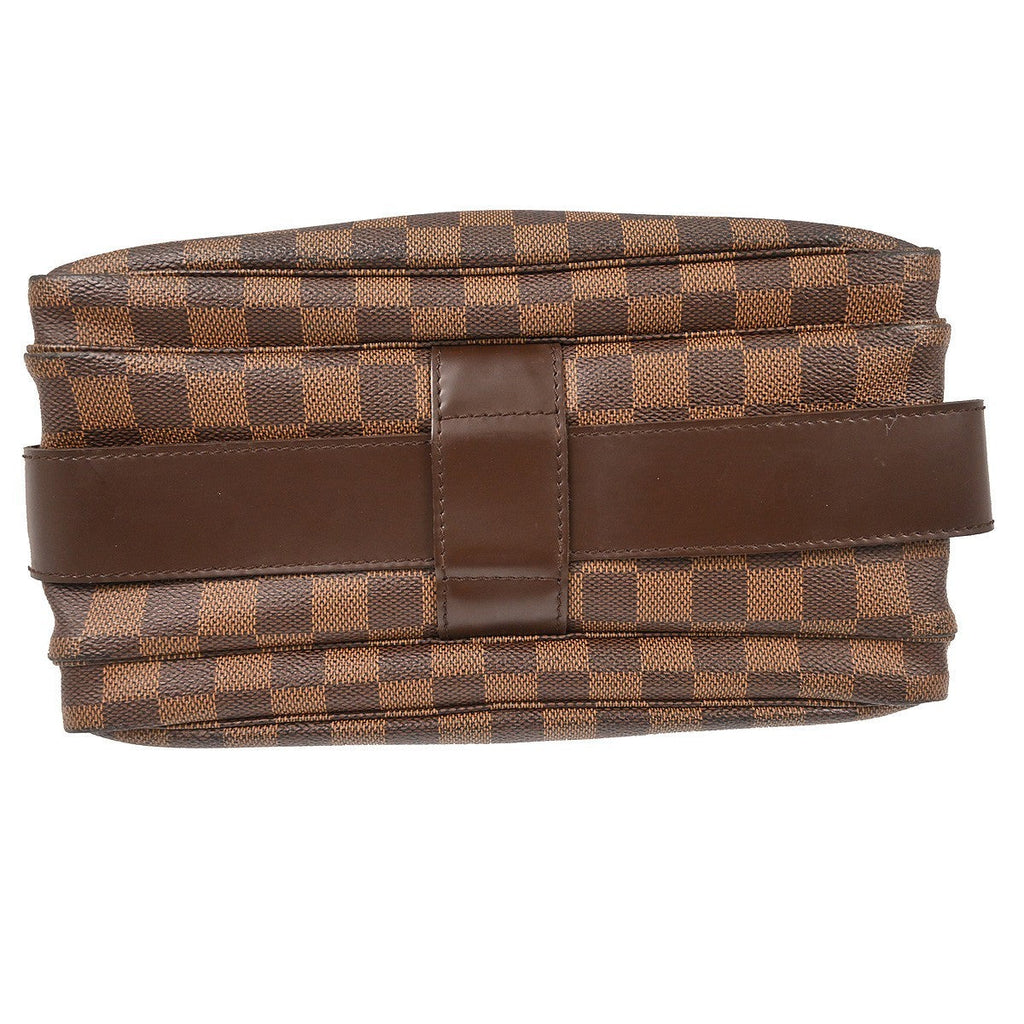 Louis Vuitton Naviglio Handbag Damier Brown Canvas Shoulder Bag