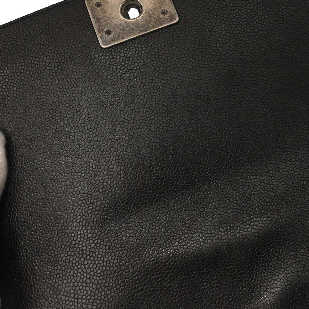 Chanel Boy Flap Bag Tweed And Leather Black Leather Shoulder Bag Bag