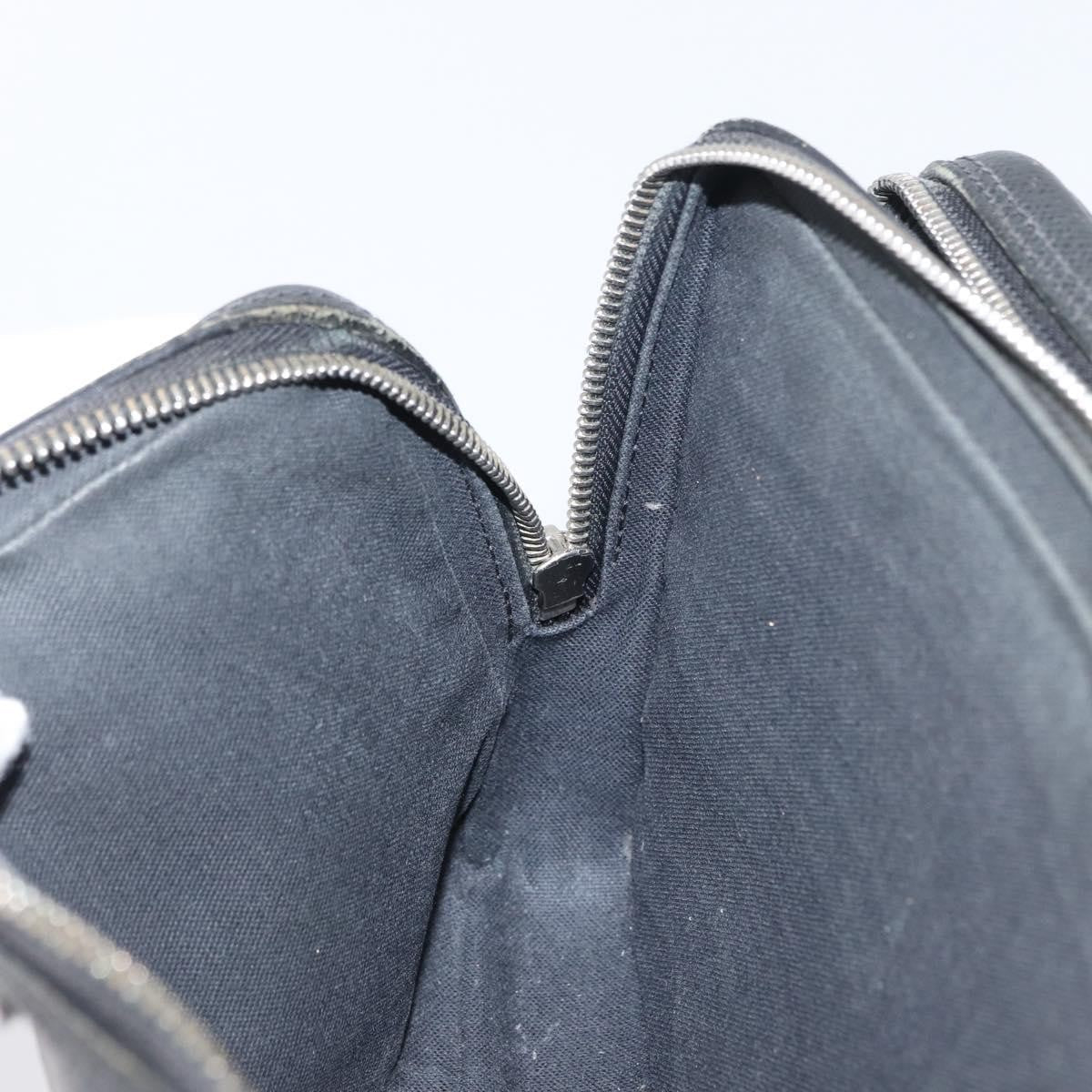 Louis Vuitton Pavel Handbag Taiga Leather Black Leather Clutche & Pouche Bag