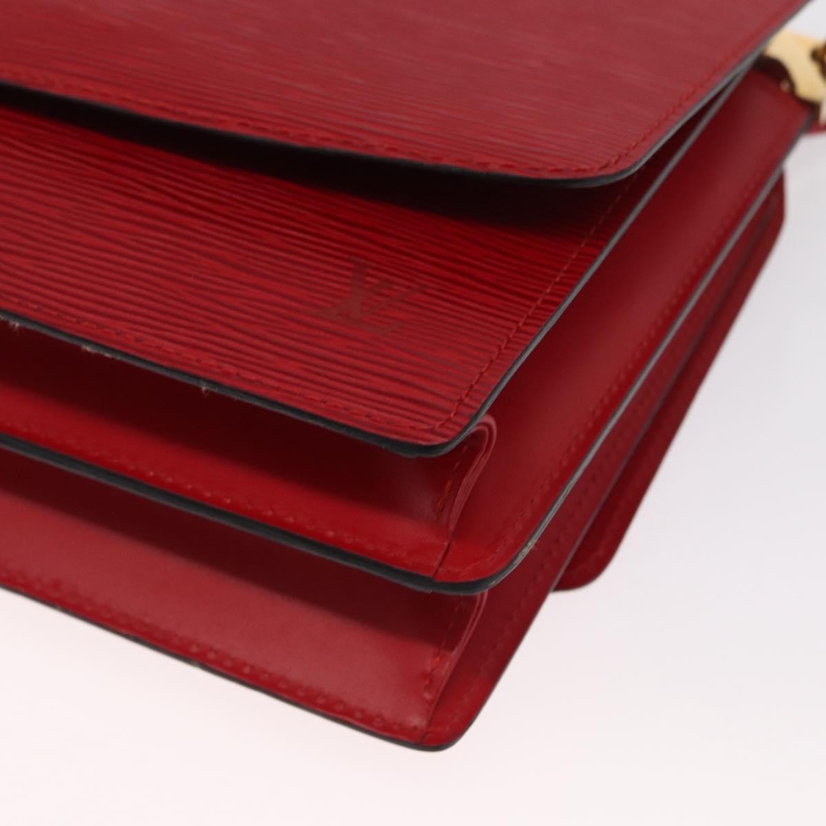 Louis Vuitton Grenelle Shoulder Bag Epi Leather Red Leather Shoulder Bag