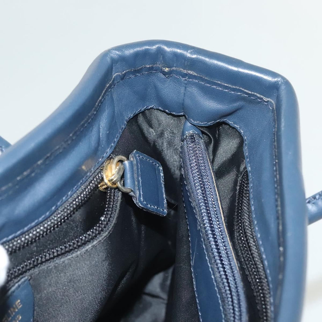 Celine Handbag Nylon Navy Nylon Handbag