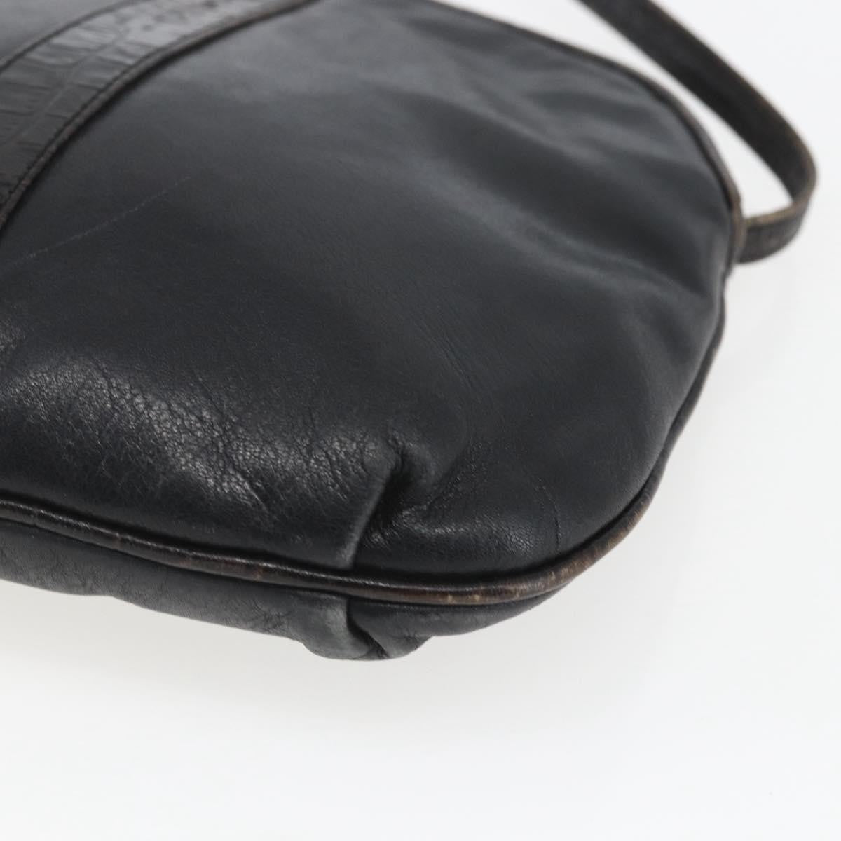Fendi Vintage Shoulderbag Leather Black Leather Shoulder Bag Bag
