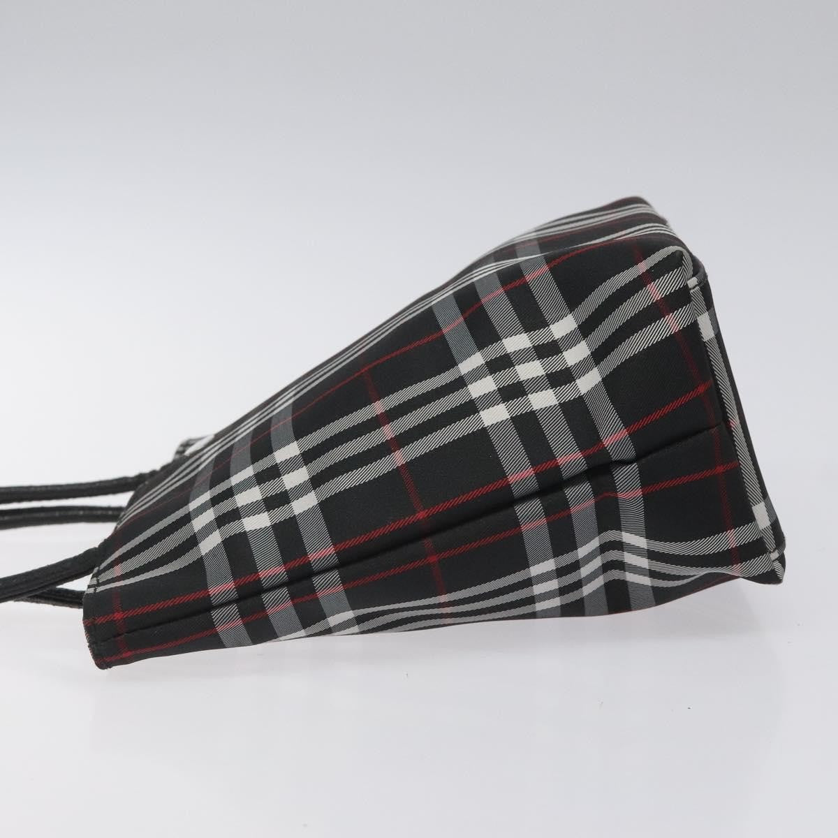 Burberry Nova Check Tote Nylon Black Nylon Handbag