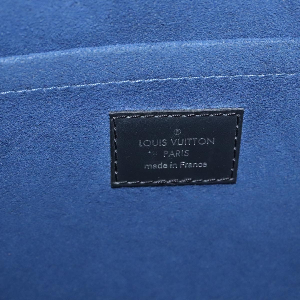 Louis Vuitton Pochette Jour Initials Epi Leather Black Leather Clutche & Pouche Bag