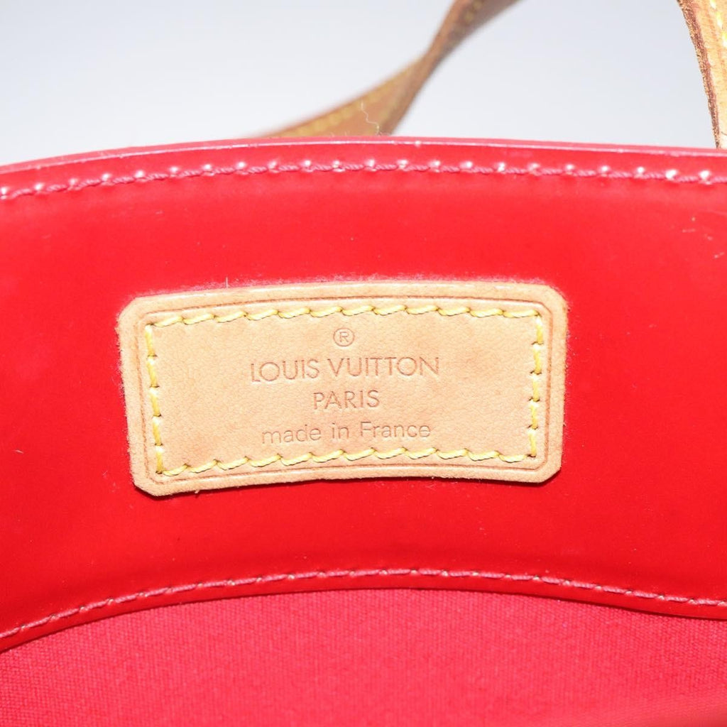 Louis Vuitton Reade Handbag Monogram Vernis Red Patent_Leather Handbag