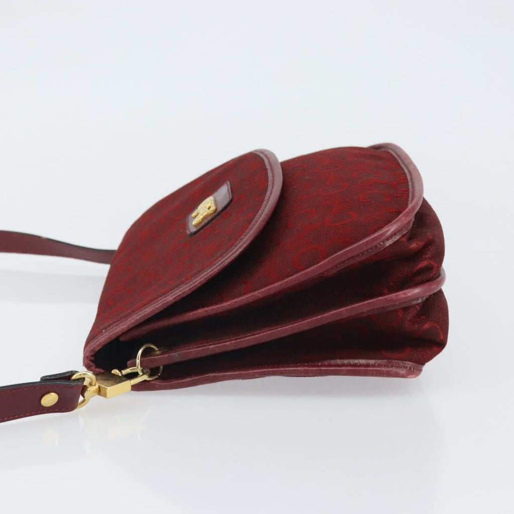 Celine C Sulky Shoulder Bag Canvas Red Canvas Shoulder Bag Bag