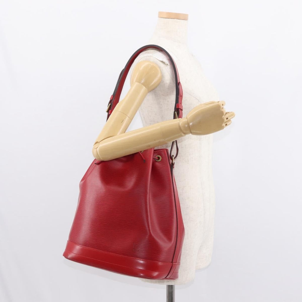Louis Vuitton Noe Handbag Epi Leather Red Leather Shoulder Bag