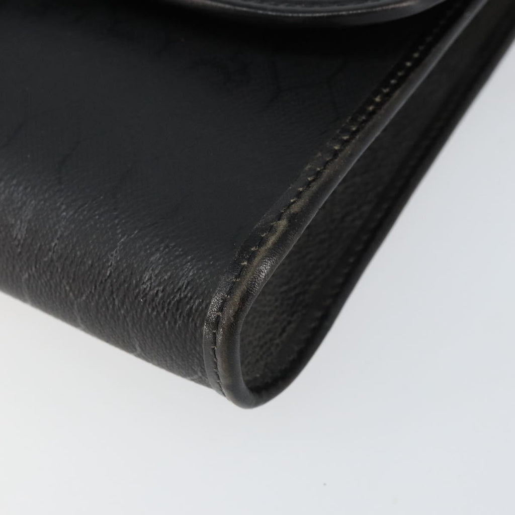 Christian Dior Vintage Honeycomb Flap Crossbody Bag Coated Canvas Black Canvas Shoulder Bag Bag (Pre-Owned)