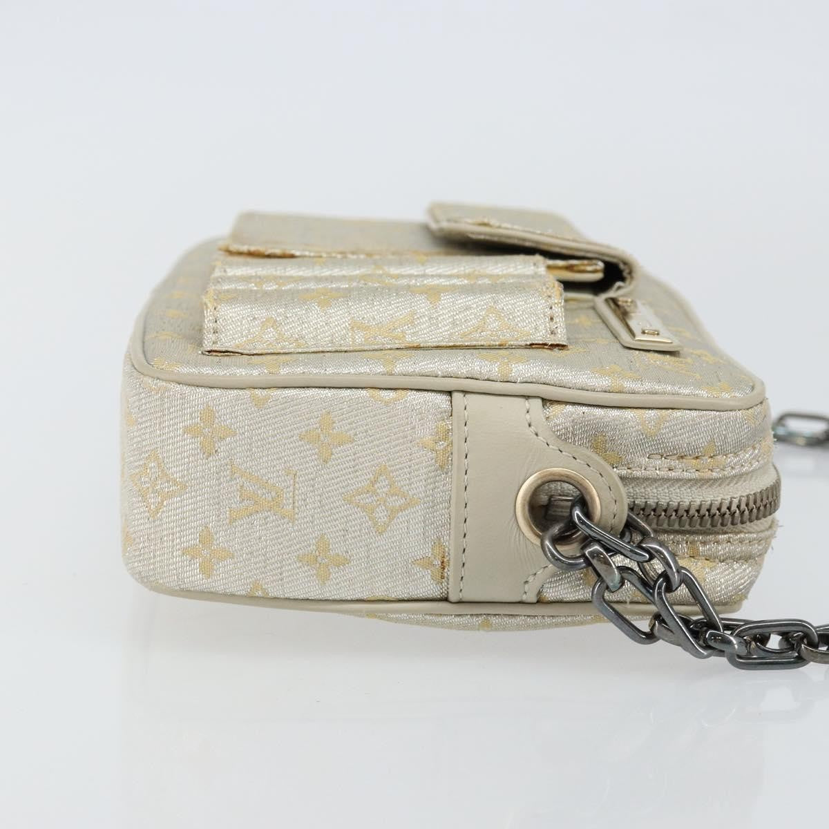 Louis Vuitton Mckenna Shoulder Bag Mini Lin Gold Canvas Bag