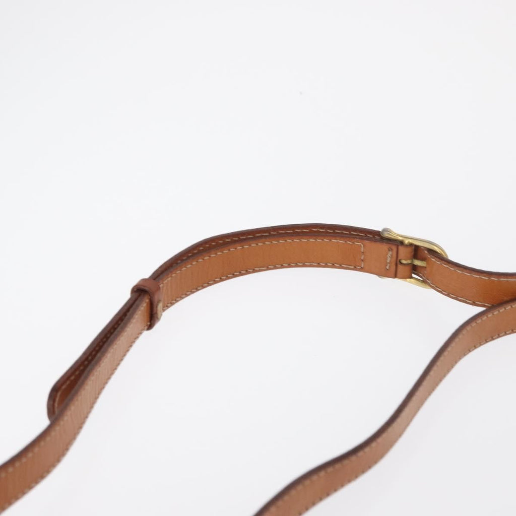 Celine Vintage Macadam Shoulder Bag Canvas And Leather Brown Canvas Shoulder Bag Bag