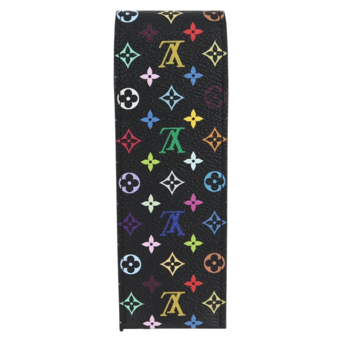 Louis Vuitton Etui À Stylo Canvas Black Canvas Clutche & Pouche Bag