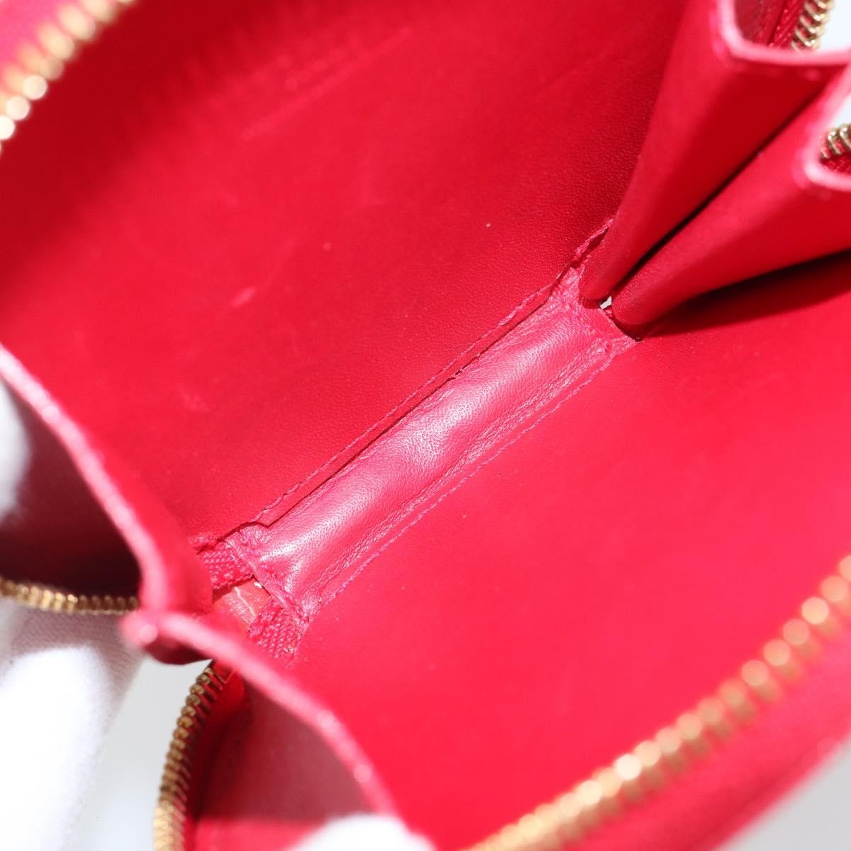 Louis Vuitton Boite Chapeau Coin Purse Patent Leather Red Patent_Leather Wallets Accessory