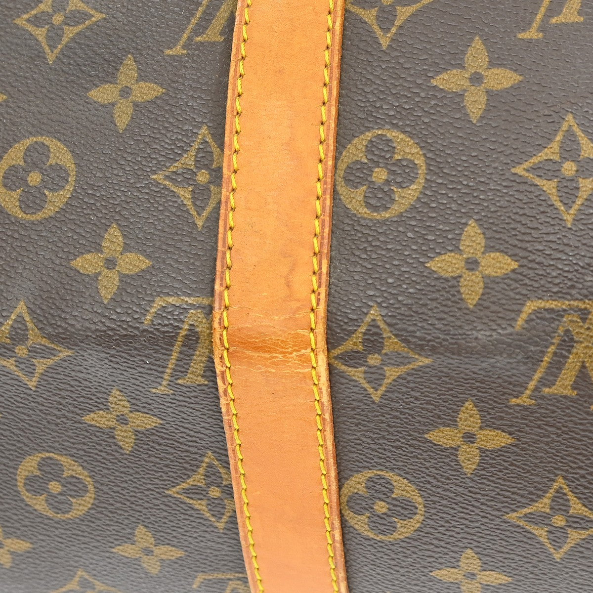 Louis Vuitton Keepall Bag Monogram Canvas Brown Canvas Travel Bag