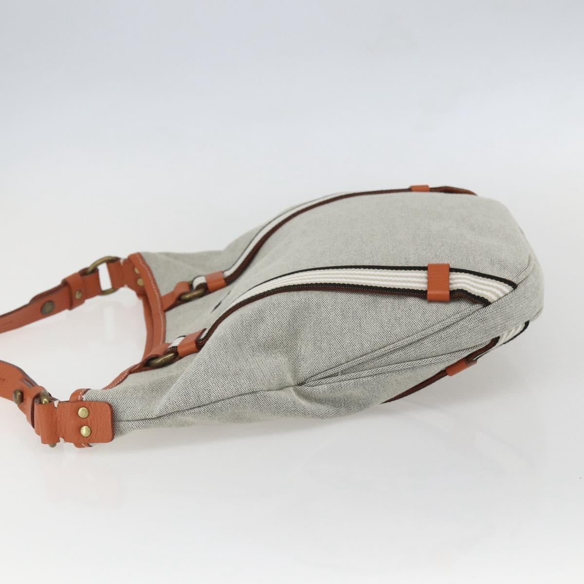 Burberry Blue Label Shoulder Bag Canvas Gray Canvas Shoulder Bag