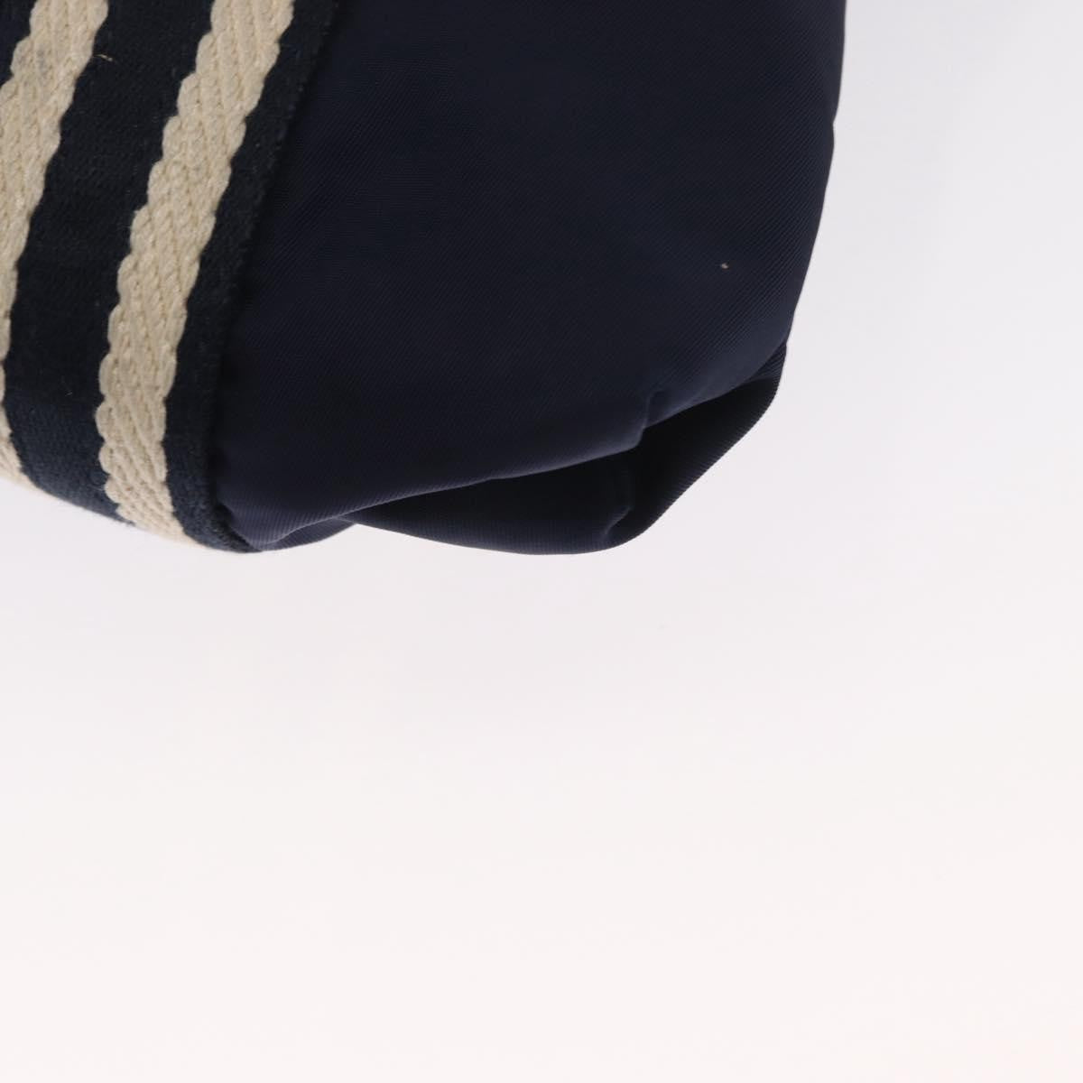 Gucci Vintage Shoulder Bag Nylon Navy Nylon Shoulder Bag Bag (Pre-Owned)