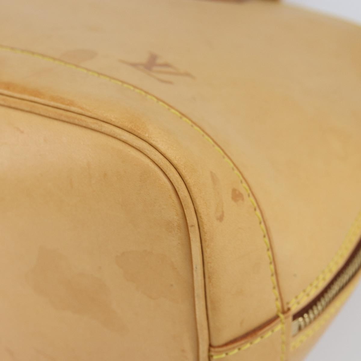 Louis Vuitton Alma Handbag Nomade Leather Beige Leather Handbag