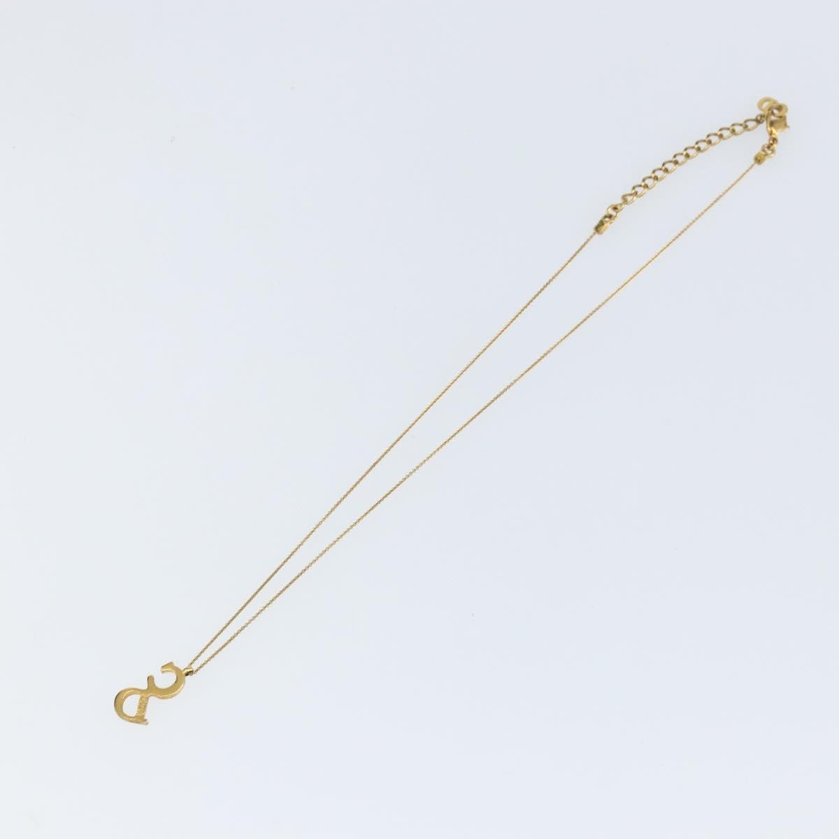 Christian Dior Cd Pendant Necklace Metal Gold Metal Necklace Jewelry (Pre-Owned)