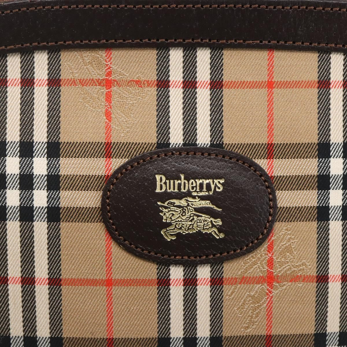 Burberry Nova Check Pochette Canvas Beige Canvas Clutche & Pouche Bag