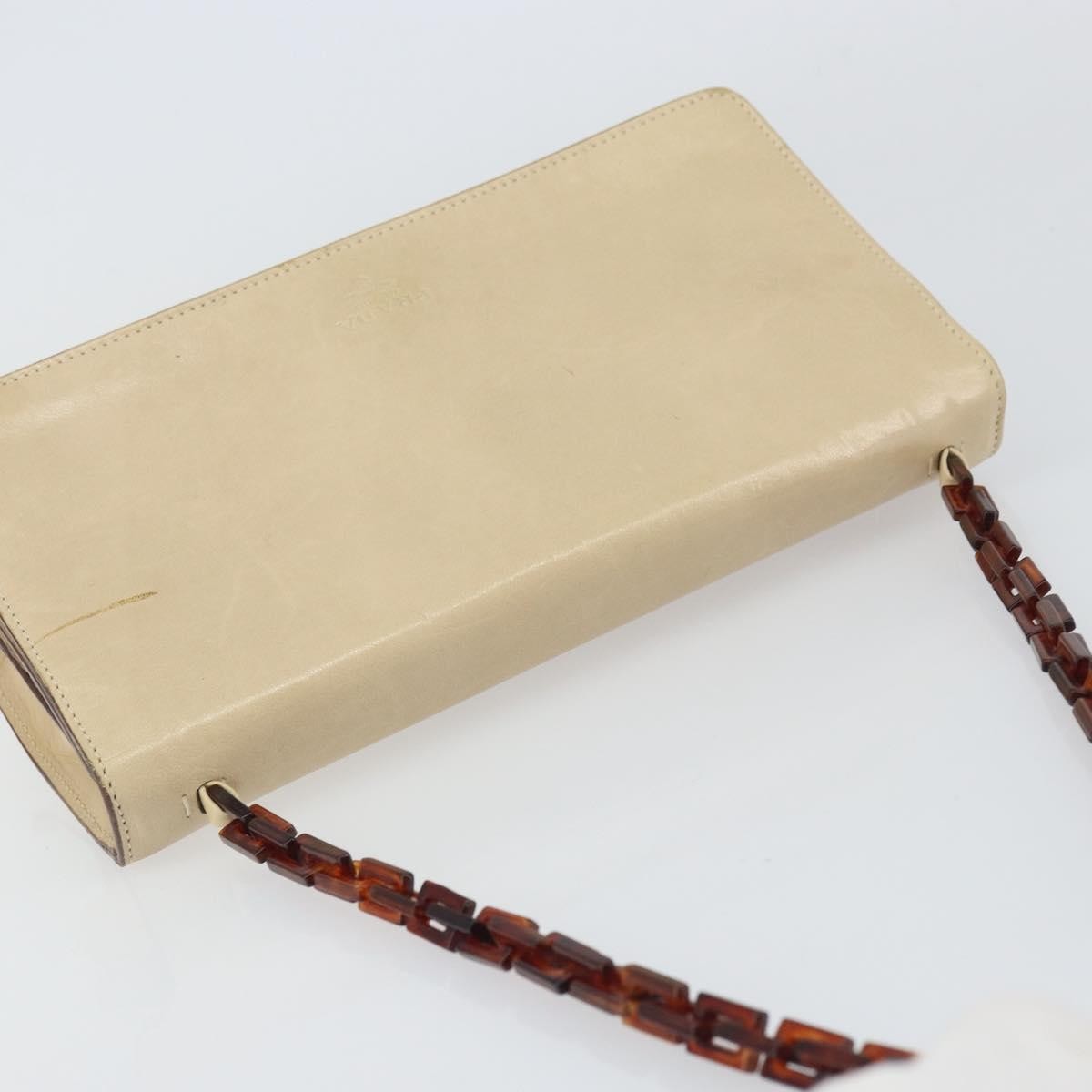 Prada Flap Shoulder Bag Leather Beige Leather Shoulder Bag Bag
