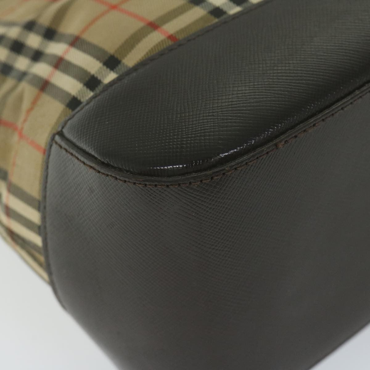 Burberry Nova Check Handbag Nova Check Canvas And Leather Beige Canvas Handbag