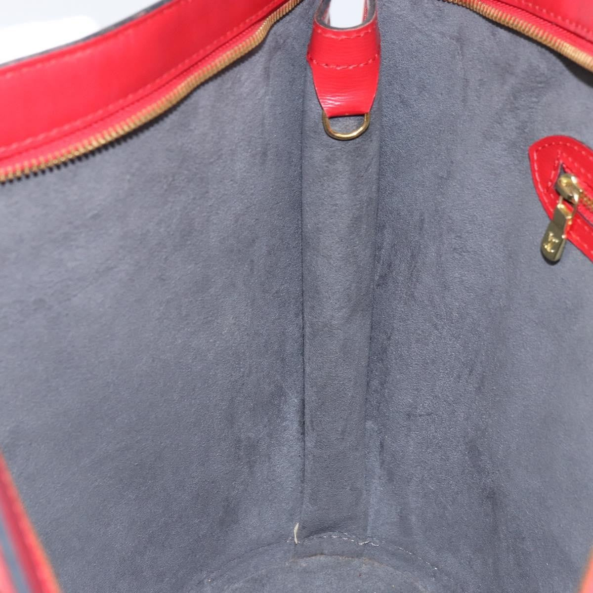Louis Vuitton Saint Jacques Handbag Epi Leather Red Leather Shoulder Bag