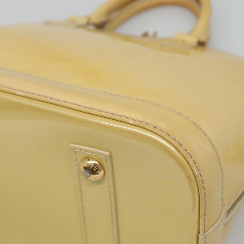 Louis Vuitton Alma Handbag Patent Leather Yellow Patent_Leather Handbag