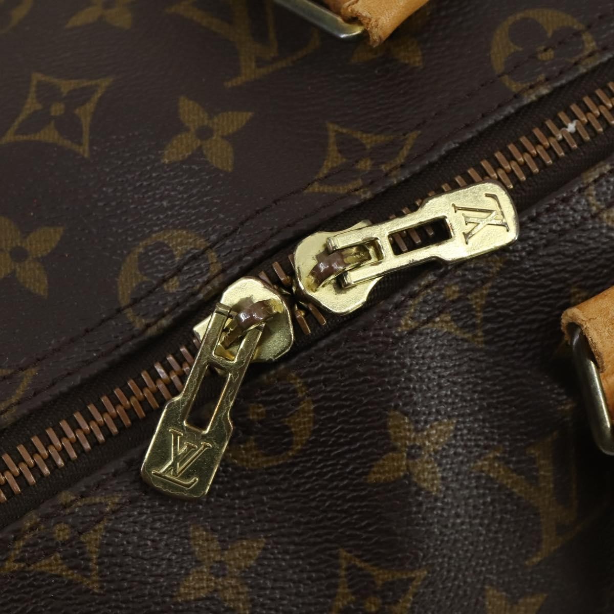 Louis Vuitton Keepall Bag Monogram Canvas Brown Canvas Travel Bag
