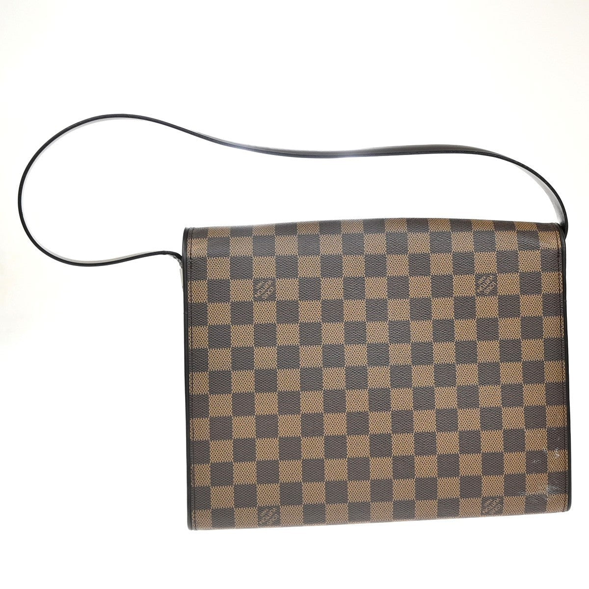 Louis Vuitton Tribeca Handbag Damier Brown Leather Shoulder Bag