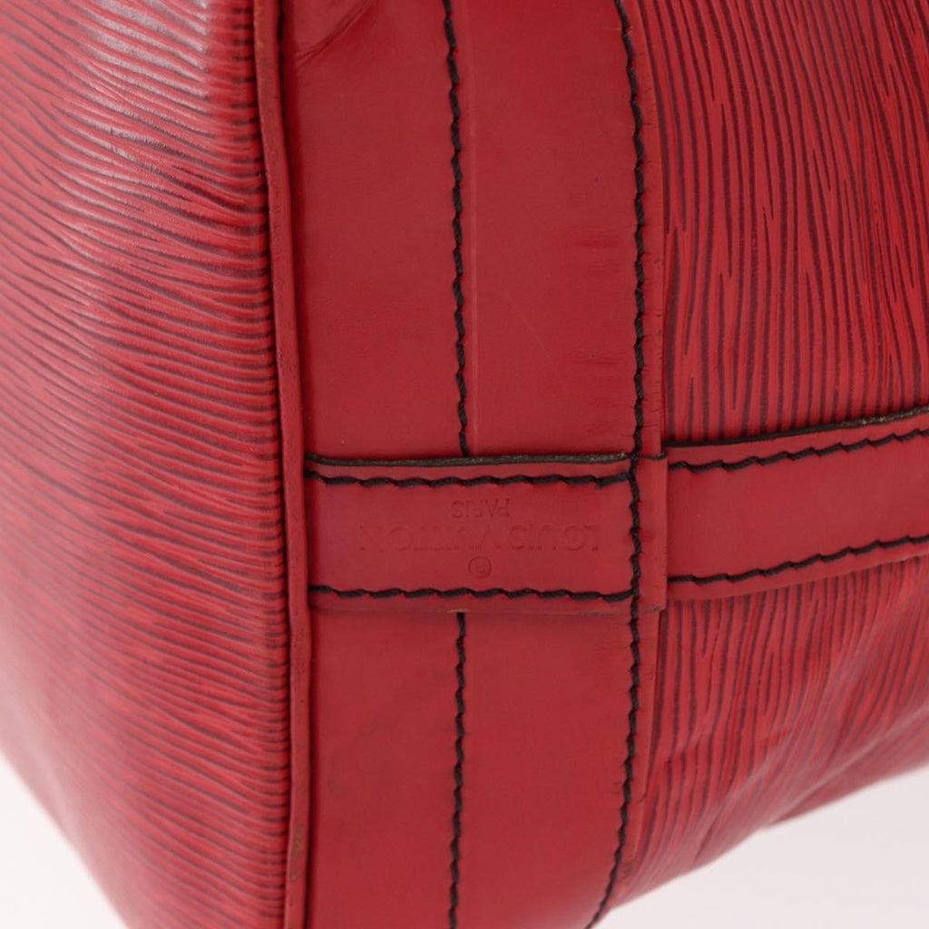 Louis Vuitton Noe Handbag Epi Leather Red Leather Shoulder Bag