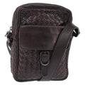 Bottega Veneta Front Pocket Messenger Bag Intrecciato Nappa Brown Leather Bag