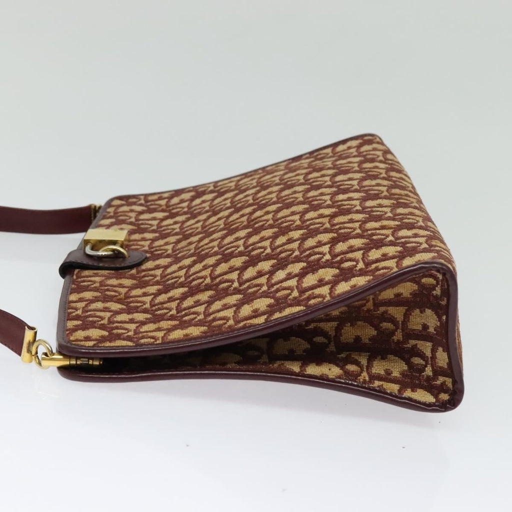 Christian Dior Trotter Shoulder Bag Canvas Red Canvas Shoulder Bag Bag (Pre-Owned)